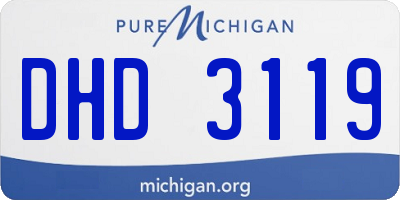 MI license plate DHD3119