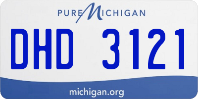 MI license plate DHD3121