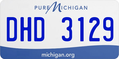 MI license plate DHD3129