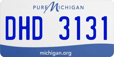 MI license plate DHD3131