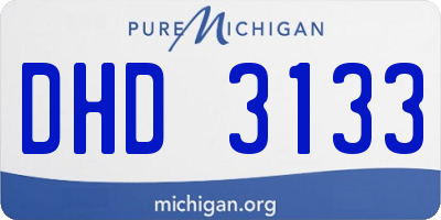 MI license plate DHD3133