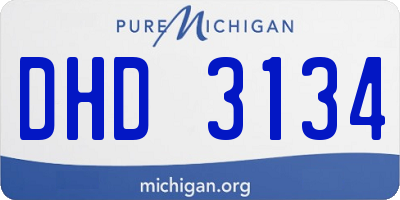 MI license plate DHD3134