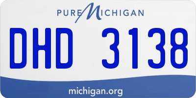 MI license plate DHD3138