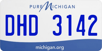 MI license plate DHD3142