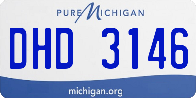 MI license plate DHD3146