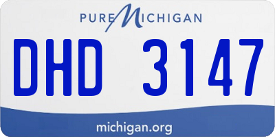 MI license plate DHD3147