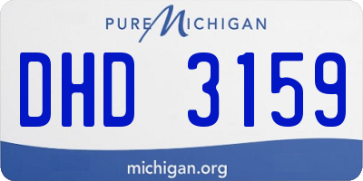 MI license plate DHD3159