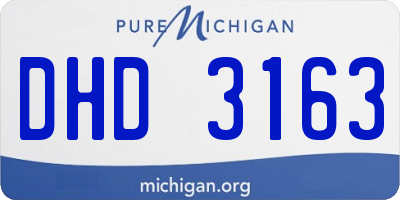 MI license plate DHD3163