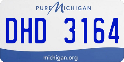MI license plate DHD3164