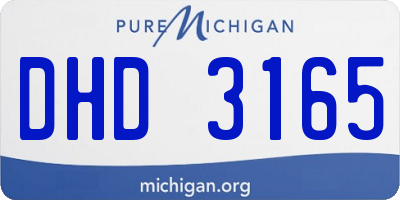 MI license plate DHD3165