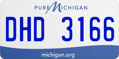 MI license plate DHD3166