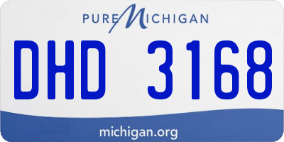 MI license plate DHD3168