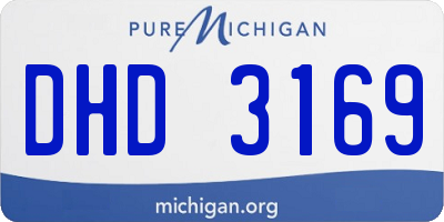 MI license plate DHD3169