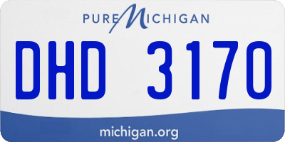 MI license plate DHD3170