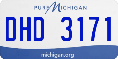 MI license plate DHD3171