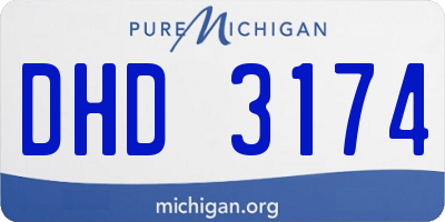 MI license plate DHD3174