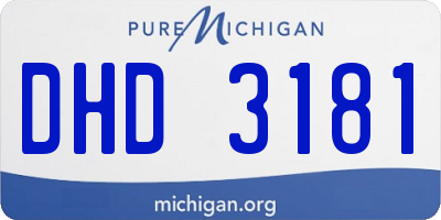 MI license plate DHD3181