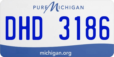 MI license plate DHD3186