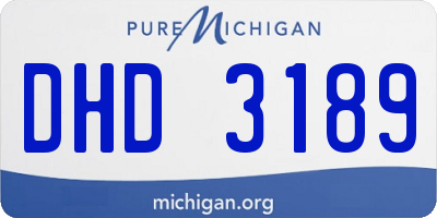 MI license plate DHD3189