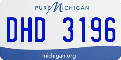 MI license plate DHD3196