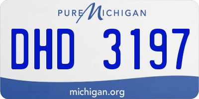 MI license plate DHD3197