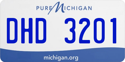 MI license plate DHD3201