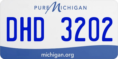 MI license plate DHD3202