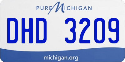 MI license plate DHD3209