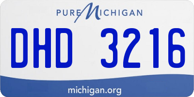 MI license plate DHD3216