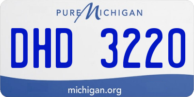 MI license plate DHD3220