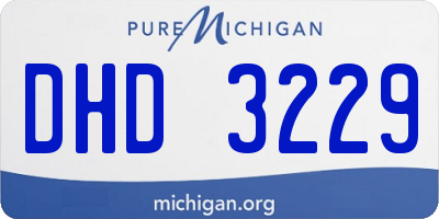 MI license plate DHD3229