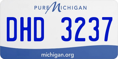 MI license plate DHD3237