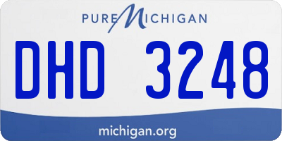 MI license plate DHD3248