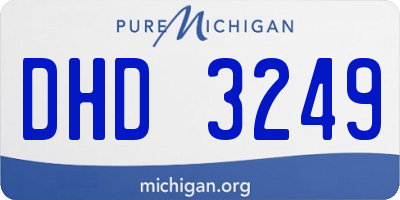 MI license plate DHD3249