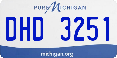 MI license plate DHD3251