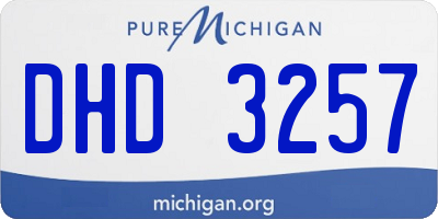 MI license plate DHD3257
