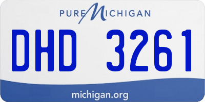 MI license plate DHD3261