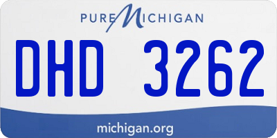 MI license plate DHD3262