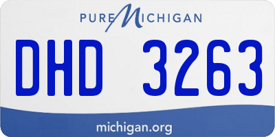 MI license plate DHD3263