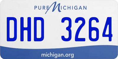 MI license plate DHD3264