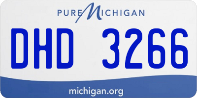 MI license plate DHD3266