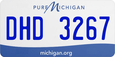 MI license plate DHD3267