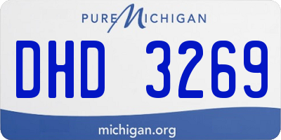 MI license plate DHD3269