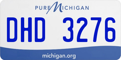 MI license plate DHD3276