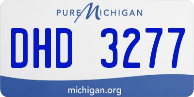 MI license plate DHD3277