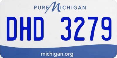 MI license plate DHD3279