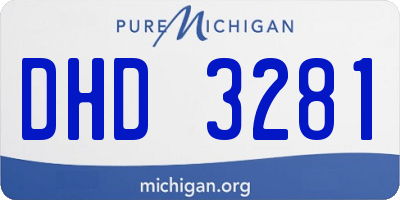 MI license plate DHD3281