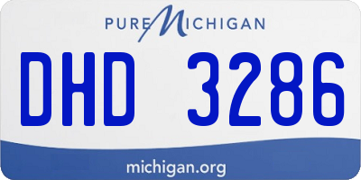 MI license plate DHD3286
