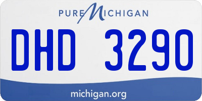 MI license plate DHD3290
