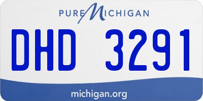MI license plate DHD3291